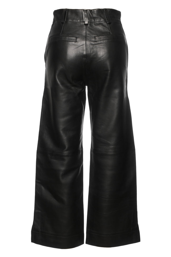 Olivia Sheed Size 4 Wide Leg Leather Pants