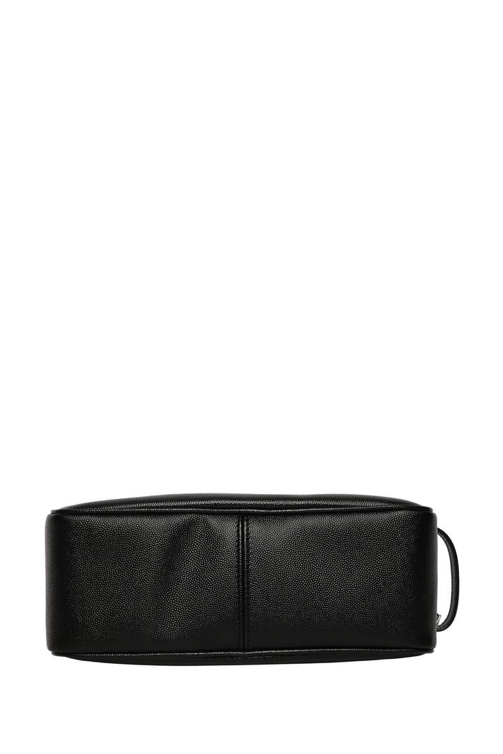 Saint Laurent Double Zip Leather Toiletry Case