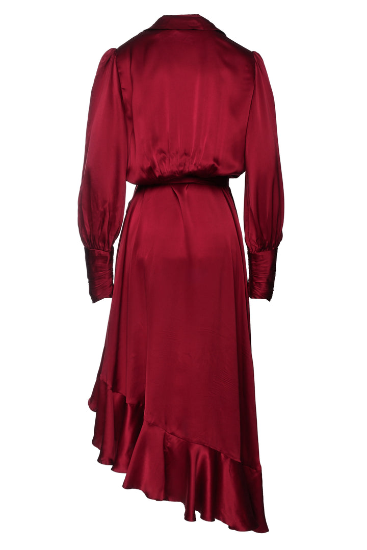 Zimmermann Size 3 Silk Wrap Ruffle Dress