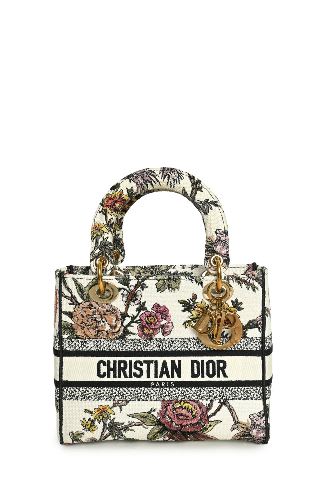 Dior Lady D-Lite Medium Jardin Botanique Embroidery Bag