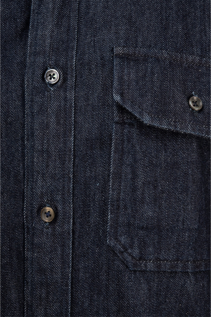Maison Margiela Size 40 Men's Denim Shirt Long Sleeve