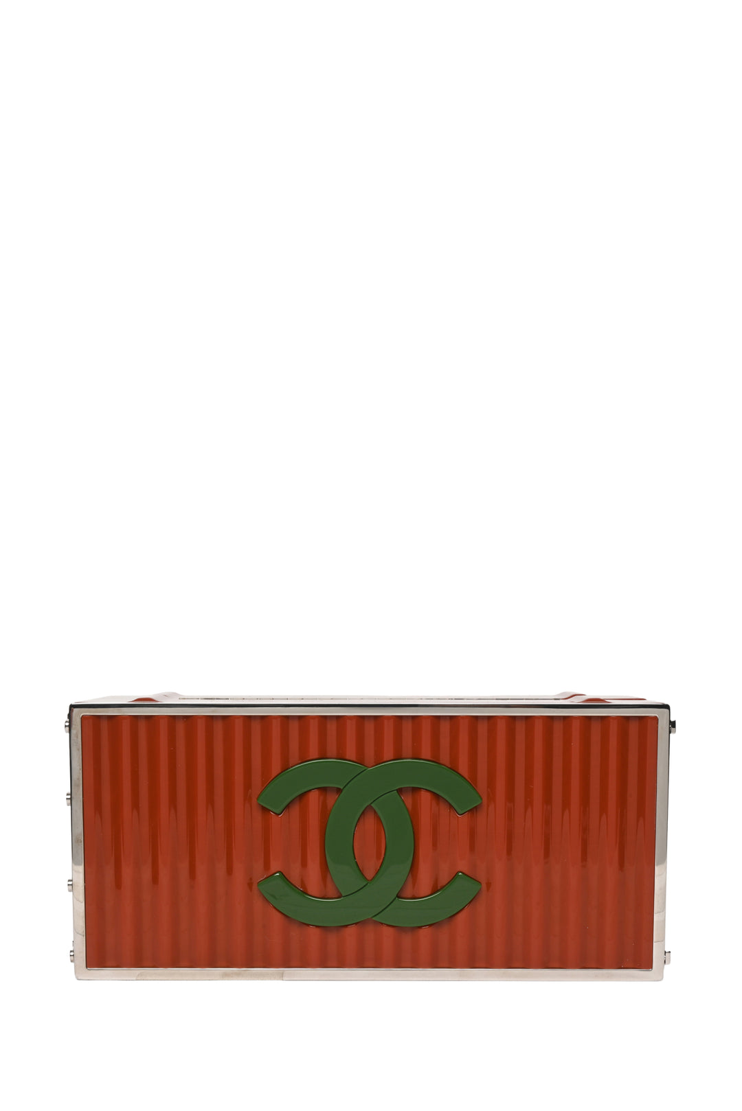 Chanel 2018 Lucite Paris-Hamburg Shipping Container Minaudiere Clutch