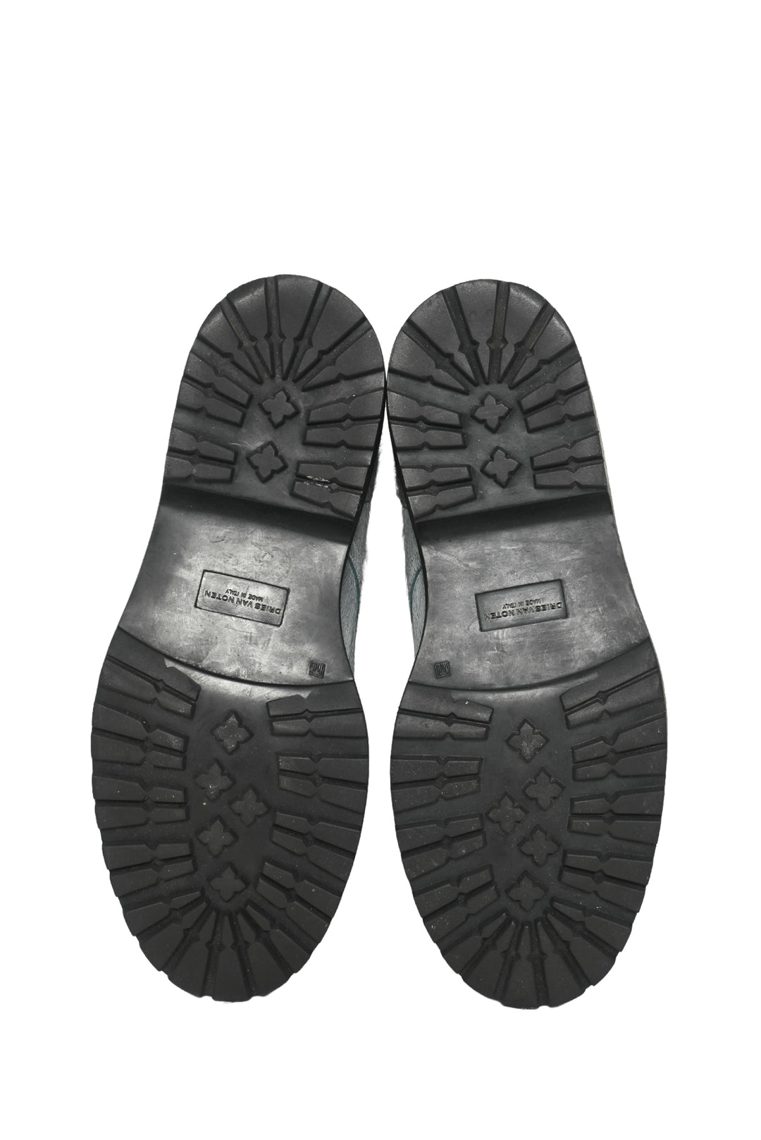 Dries Van Noten Size 40 Pony Hair Lace Up Oxford Loafers