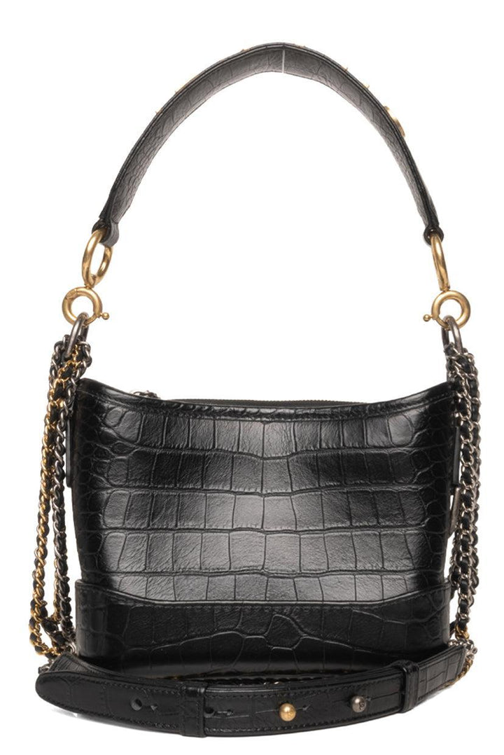 Chanel 2019 Croc-Embossed Calfskin Small Gabrielle Hobo