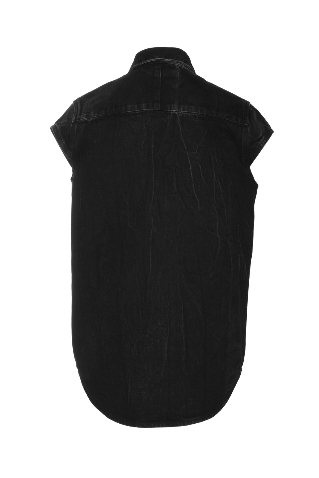Givenchy Size 2 Sleeveless Denim Shirt