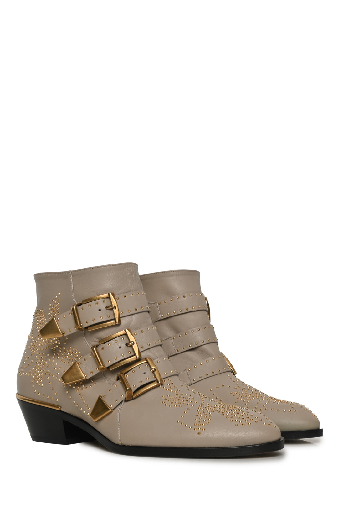 Chloe Size 37 Suzanna Studded Ankle Boots