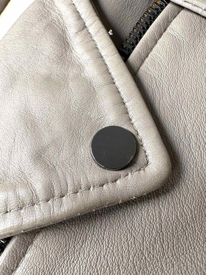 All Saints Balfern Leather Biker Size 8 Jacket