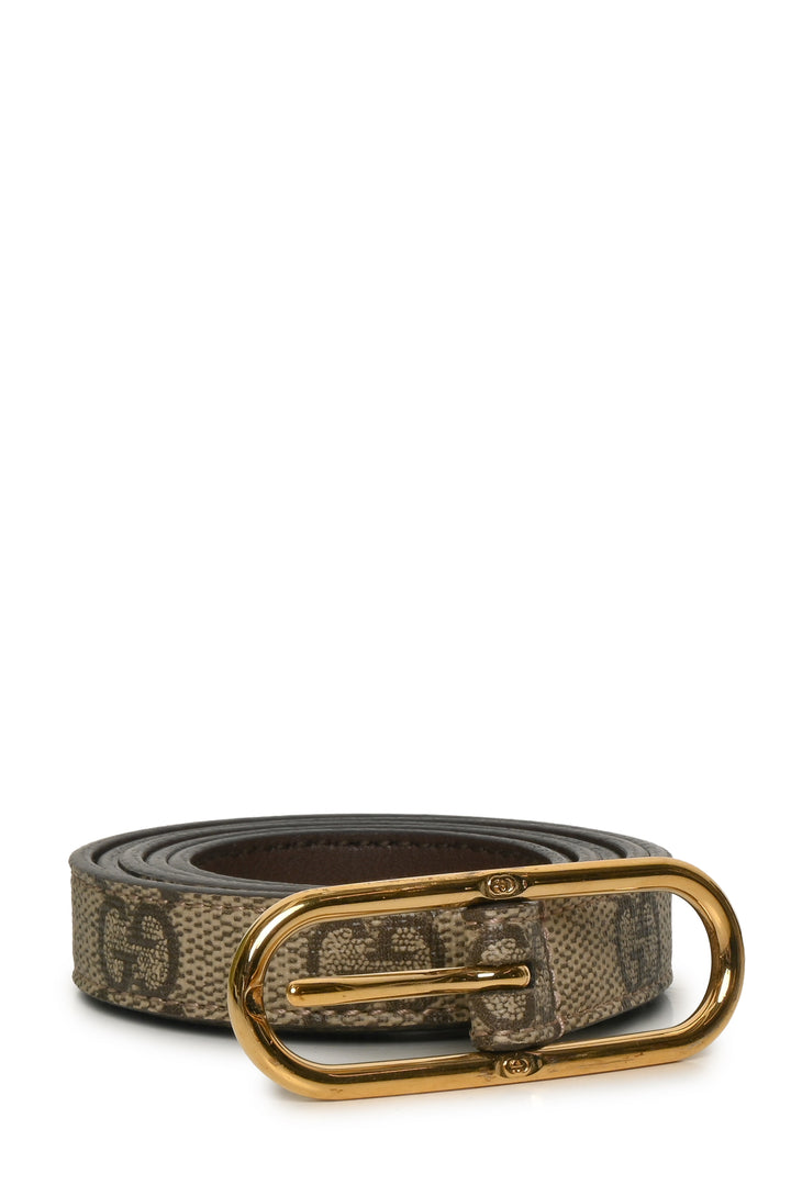 Gucci Size 32 GG Supreme Monogram Jackie 1961 Belt