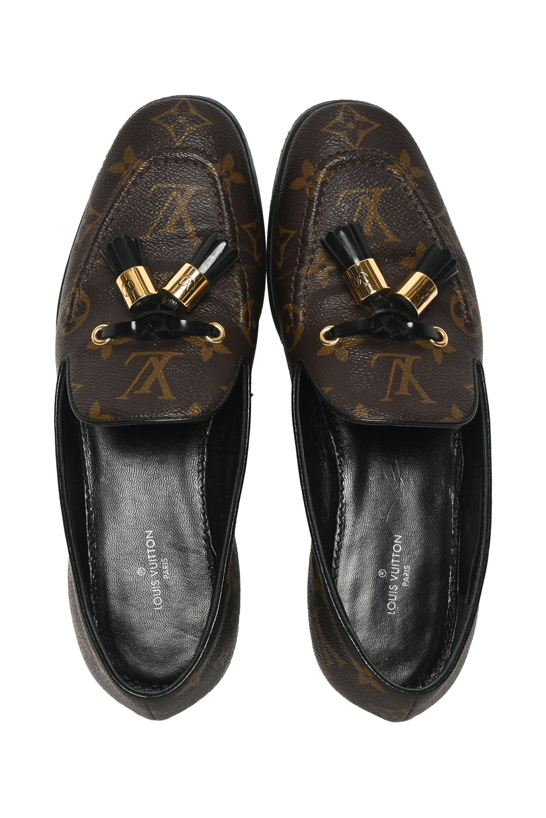 Louis Vuitton Size 36.5  society monogram loafer