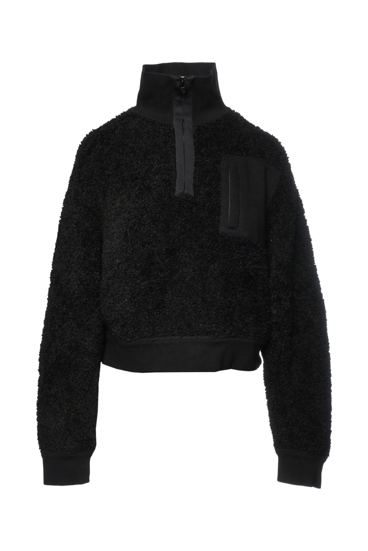 T Alexander Wang Size XS Half-Zip Knubbly Sweatshirt