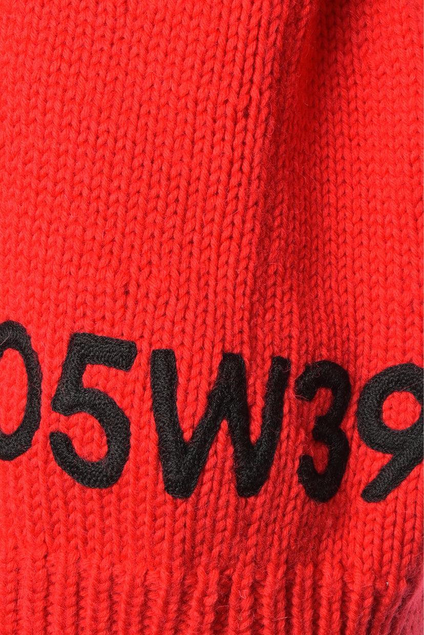 Calvin Klein 205W39NYC Size L Wool Knit Embroidered Sweater