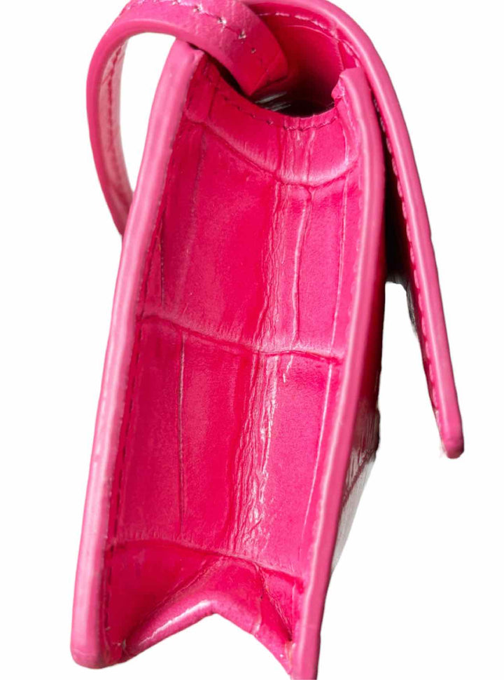 Jacquemus Le Bello Croc Embossed Leather Mini Purse