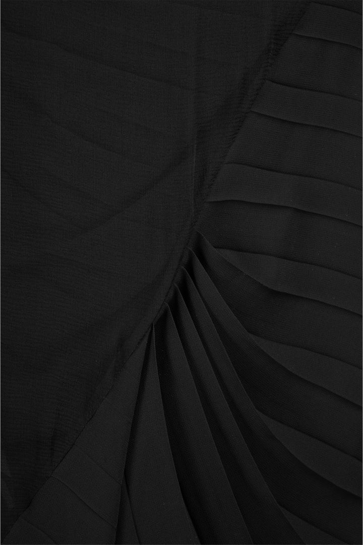 Dries Van Noten Size 36 Wrap Pleated Long Skirt