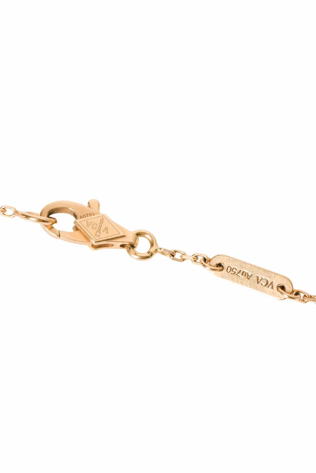 Van Cleef & Arpels 18K Yellow Gold & Emerald Frivole Bracelet Mini Model