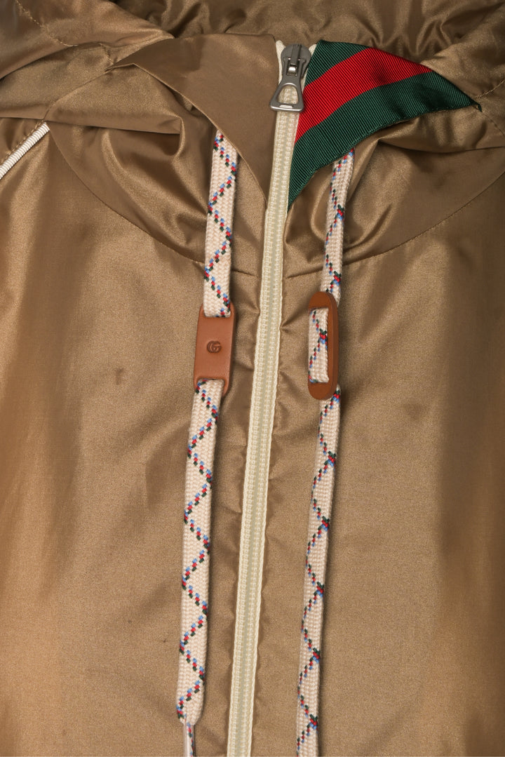 Gucci Size L Men's Hoooded Windbreaker Jacket