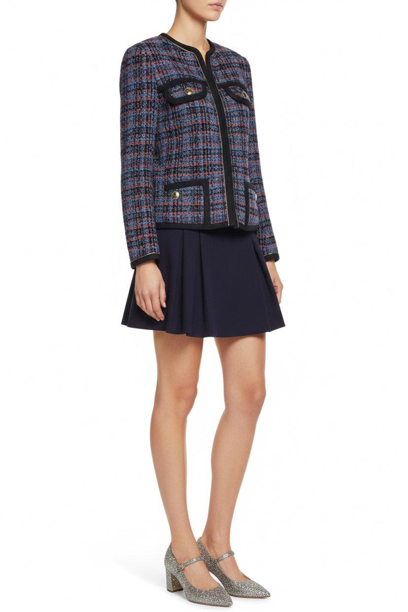 Sandro Size 34 Metallic Tweed Jacket