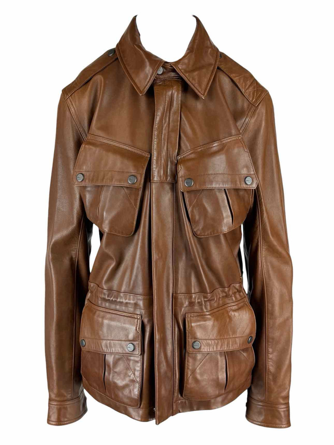 Ralph Lauren Size S Cinch Waist Leather Jacket