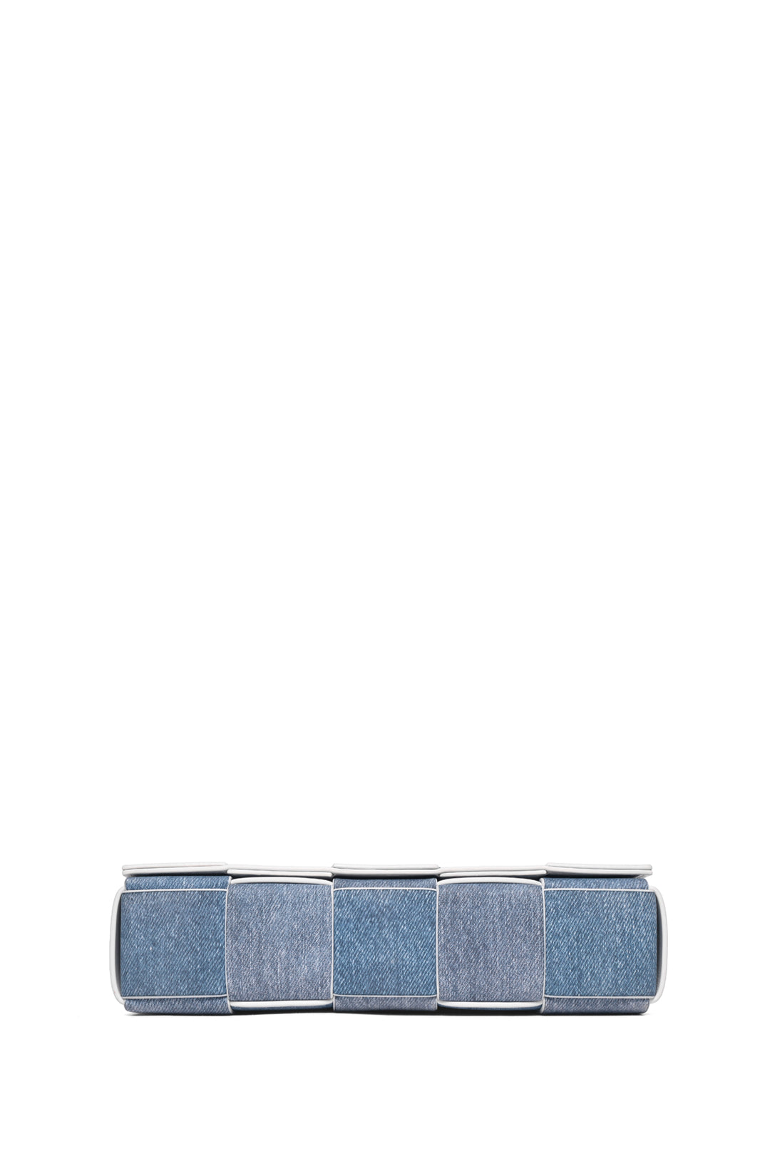 Bottega Veneta  Denim Print Intreccio Cassette Crossbody
