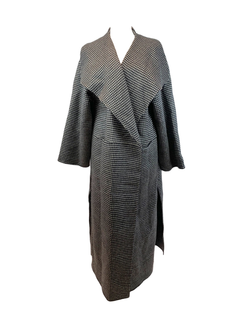 Toteme Size M Houndstooth Wool & Cashmere Blend Coat