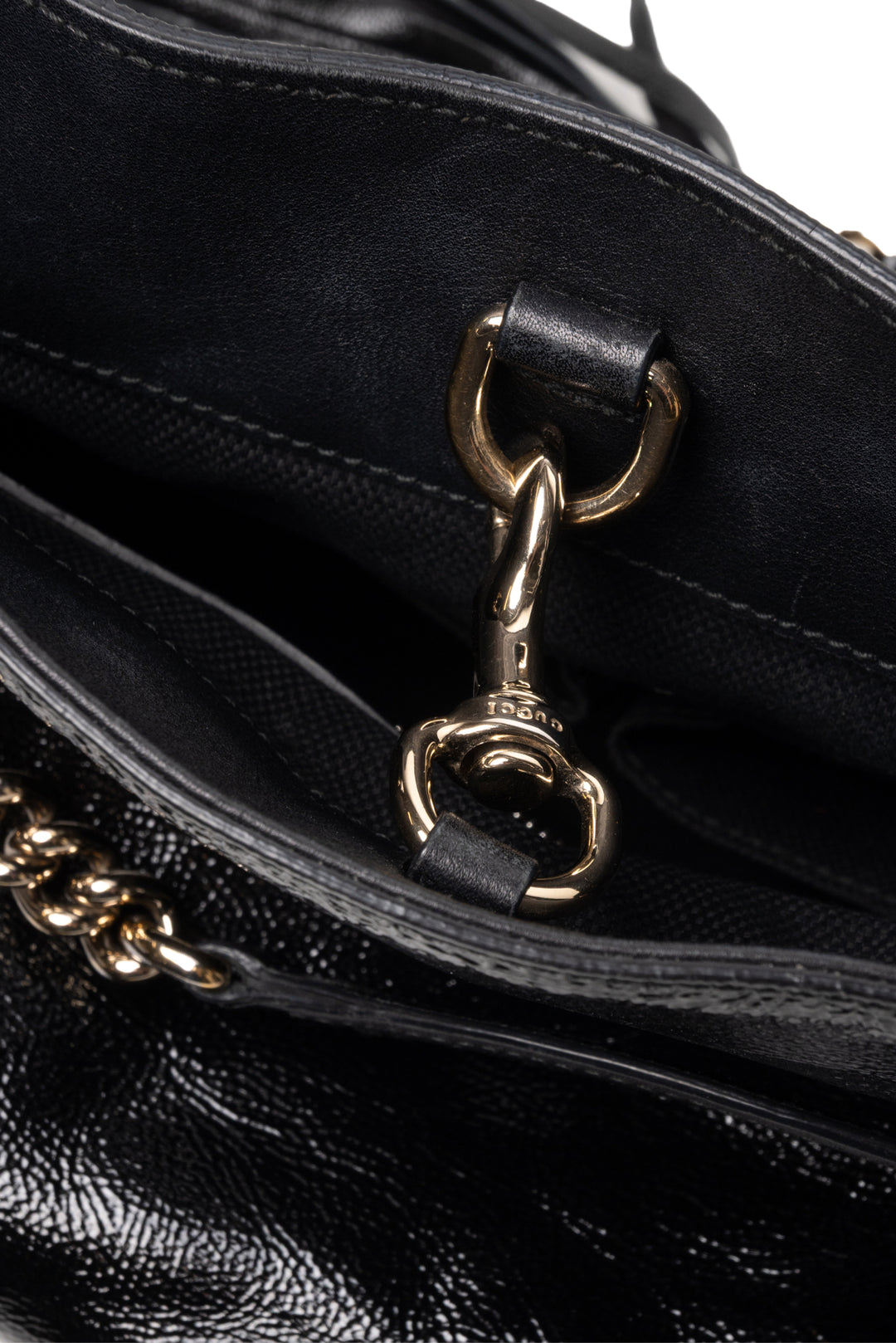 Gucci Medium Patent Soho Chain Shoulder Bag