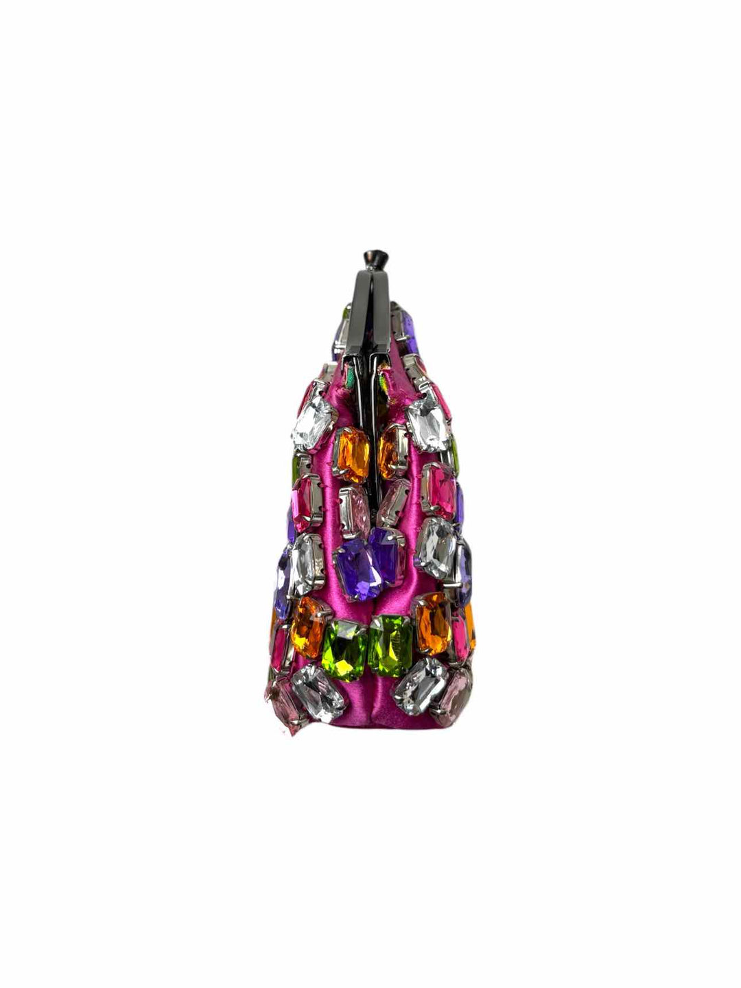 Philip Treacy Crystal Beaded Satin Clutch