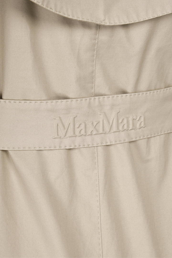 Max Mara Size 0 Oversized Water-Repellent Twill Trench Coat