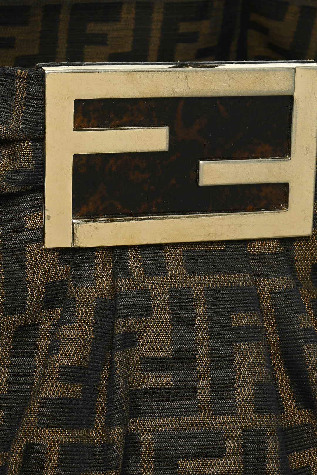 Fendi Zucca Canvas Mia Shoulder Bag