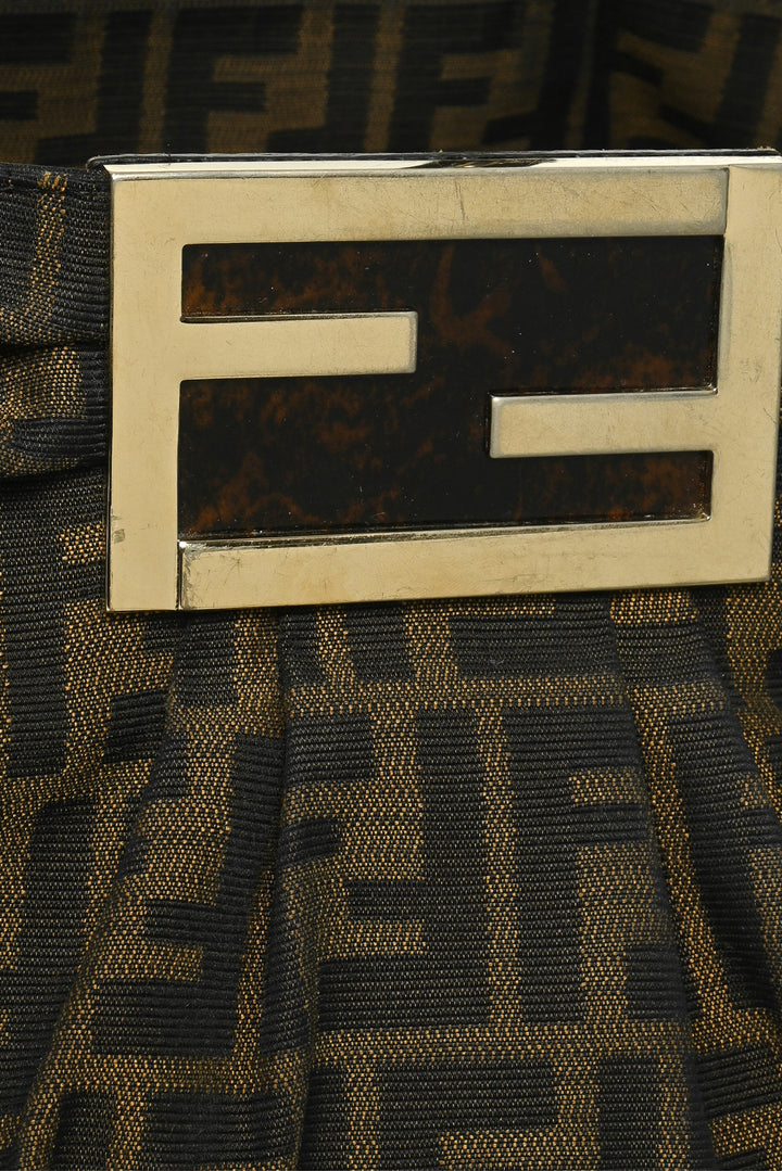 Fendi Zucca Canvas Mia Shoulder Bag