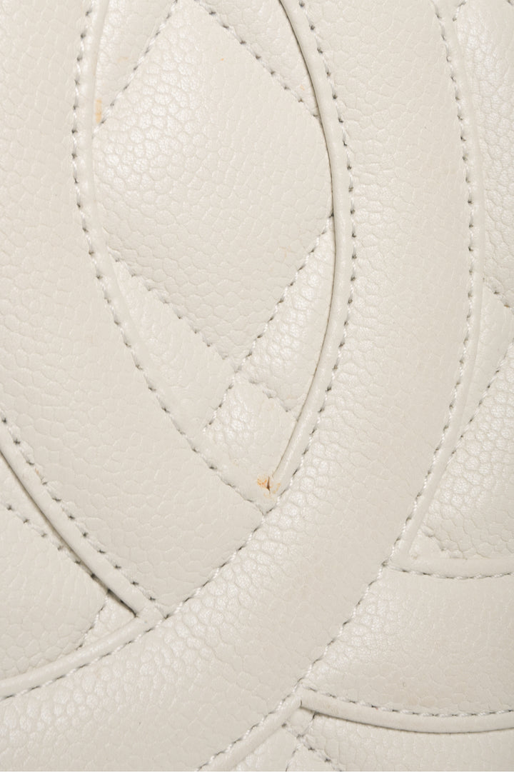 Chanel 2008-2009 Quilted Caviar Medallion Tote