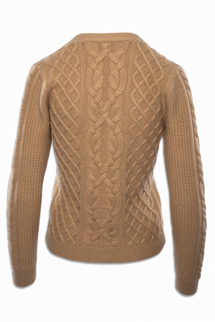 Max Mara Size S Cashemre Cableknit Cardigan