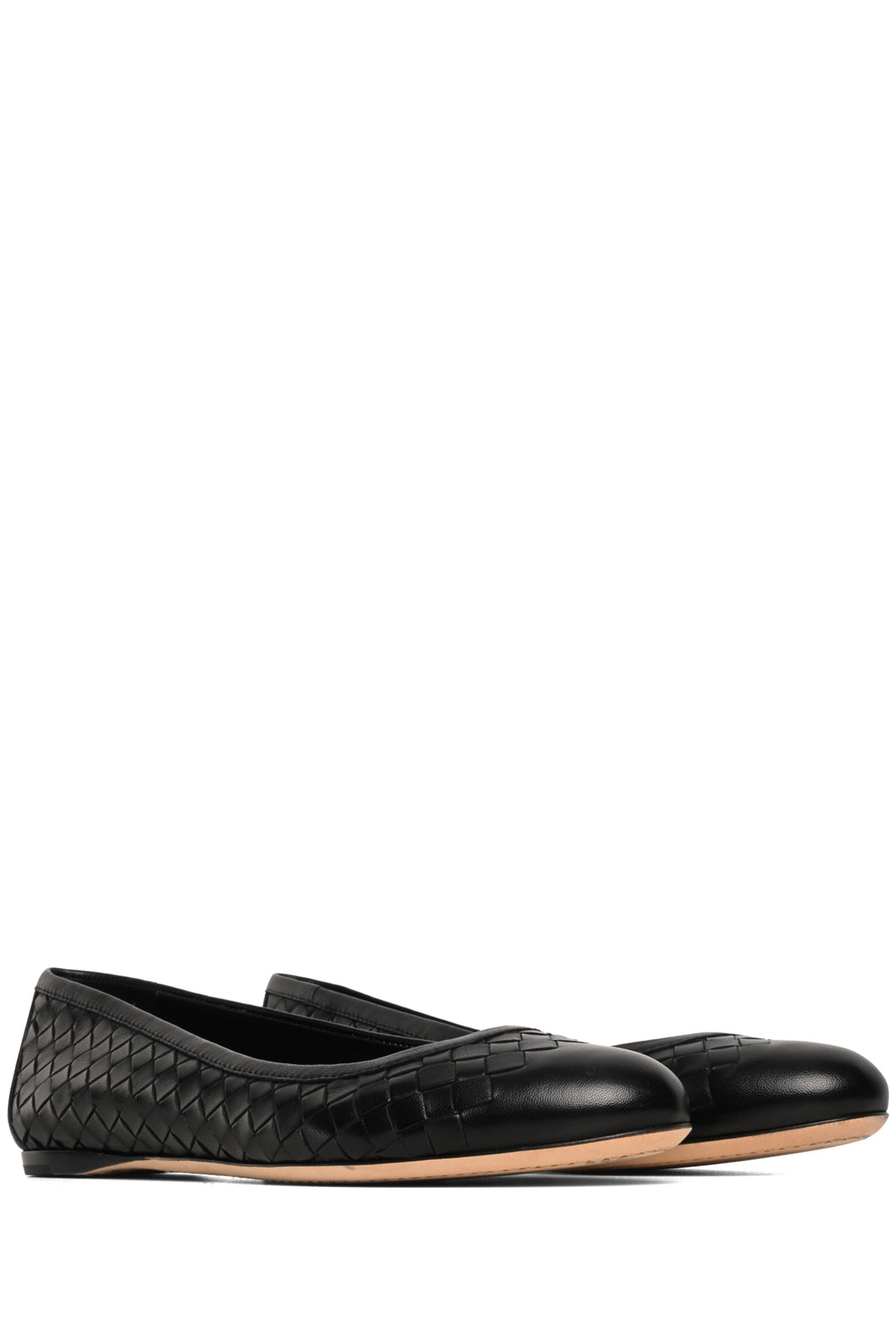 Bottega Veneta Size 36.5 Intrecciato Leather Ballet Flats
