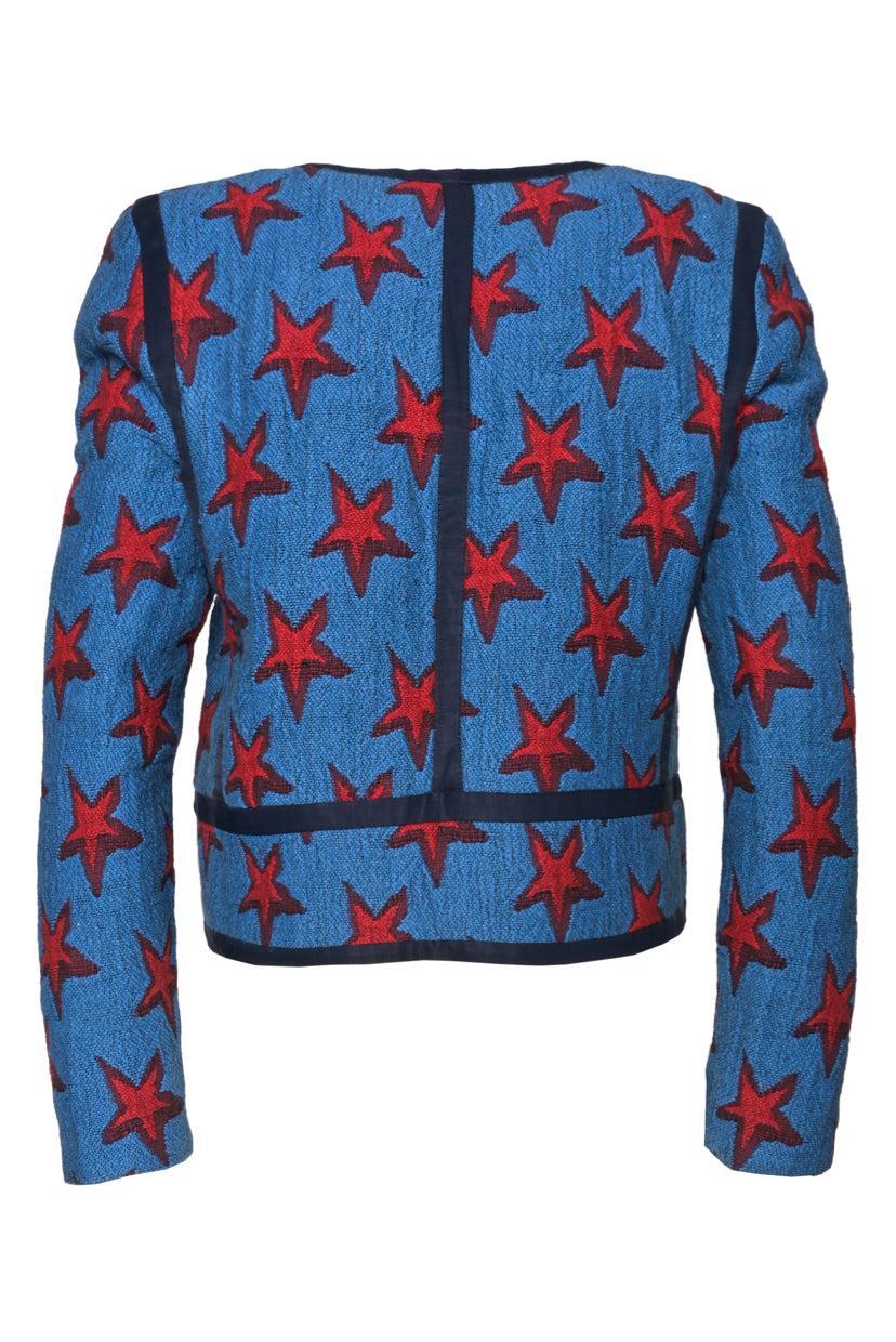 Sandro Size 36 Knit Stars Jacket