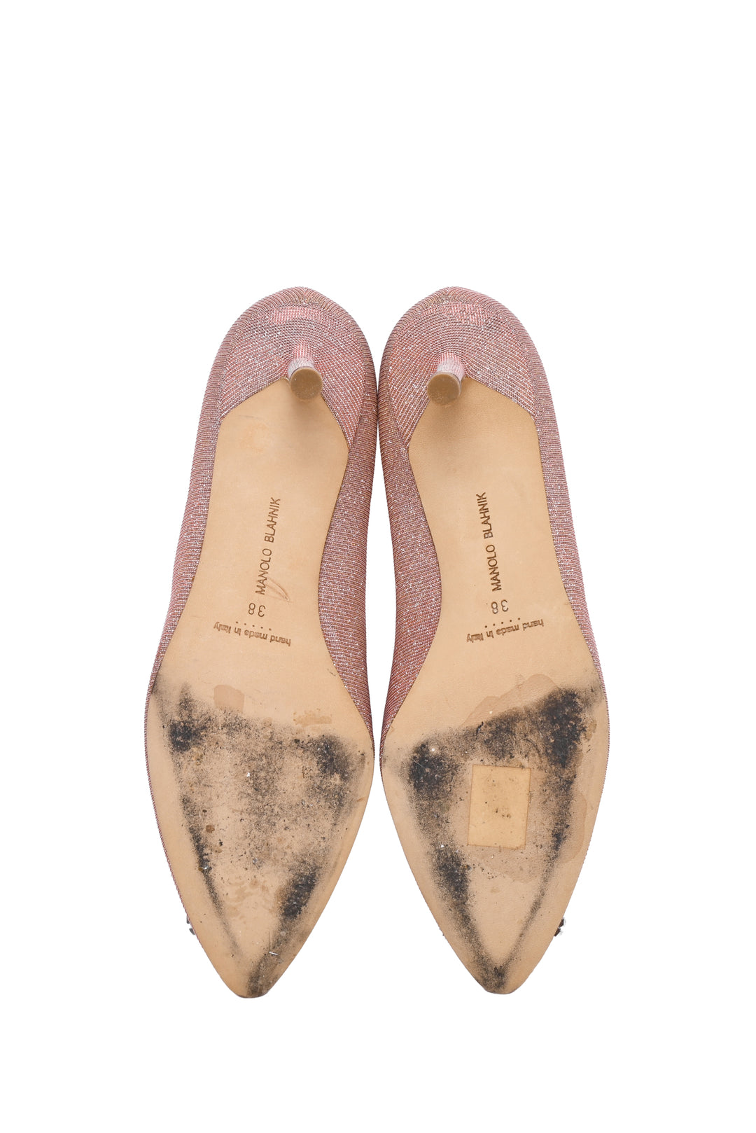 Manolo Blahnik Size 38 Hangisi Crystal Buckle Pumps