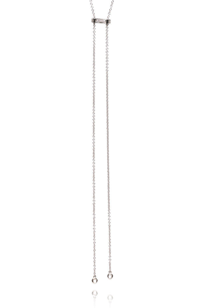 EF Collection 14K White Gold Diamond Necklace