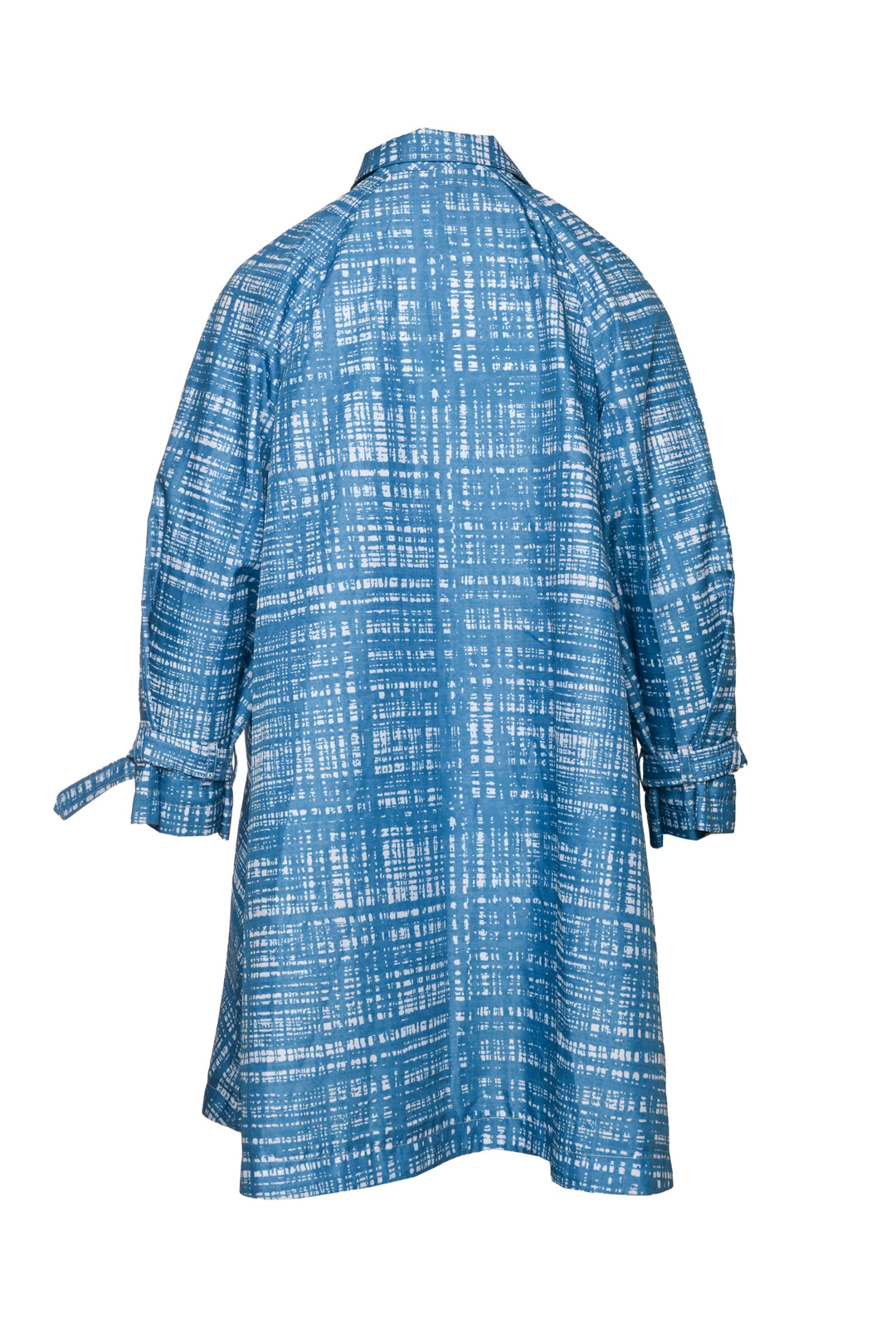 Prada Size 4 2010 Plaid Button Up Knee Length Coat
