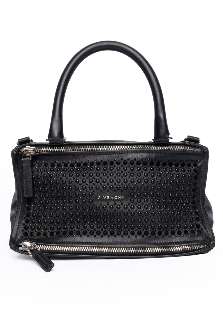 Givenchy Large Stud Embellished Calfskin Pandora Shoulder Bag