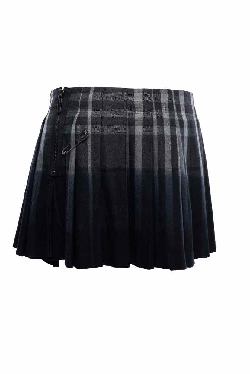 Burberry Size 6 Ombre Plaid Mini Skirt