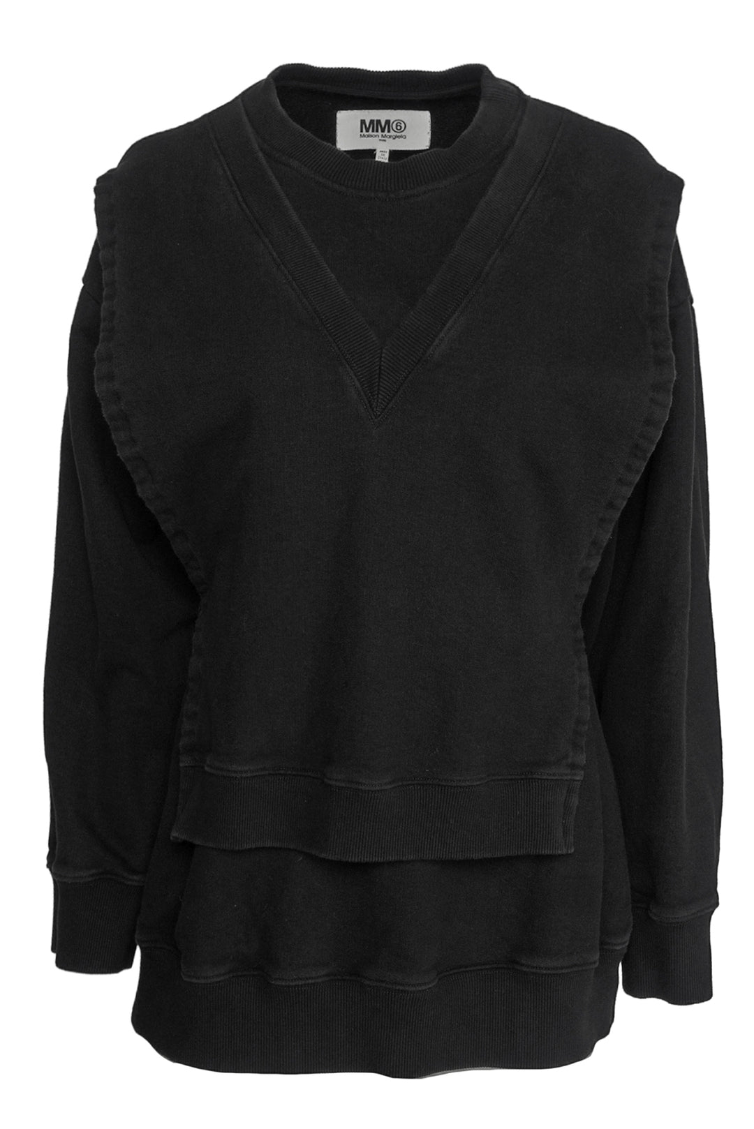 MM6 Martin Margiela Size XS Logo Bib Sweatshirt