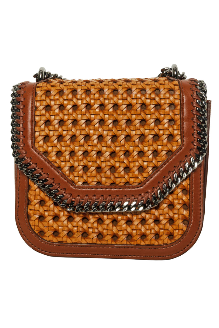 Stella Mccartney Falabella Box Wicker Basket Crossbody Bag