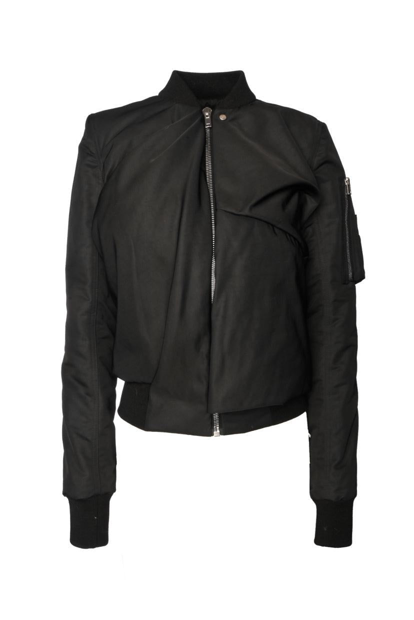 Rick Owens Size 4 Ripple Flight Bomber Jacket