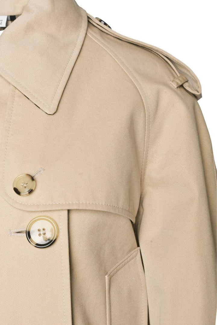 Burberry Size 6 Cropped Gabardine Trench Jacket