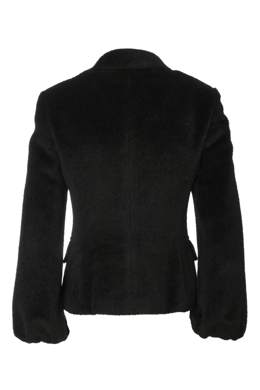 Max Mara Size 4 Alpaca & Wool Button-Up Jacket