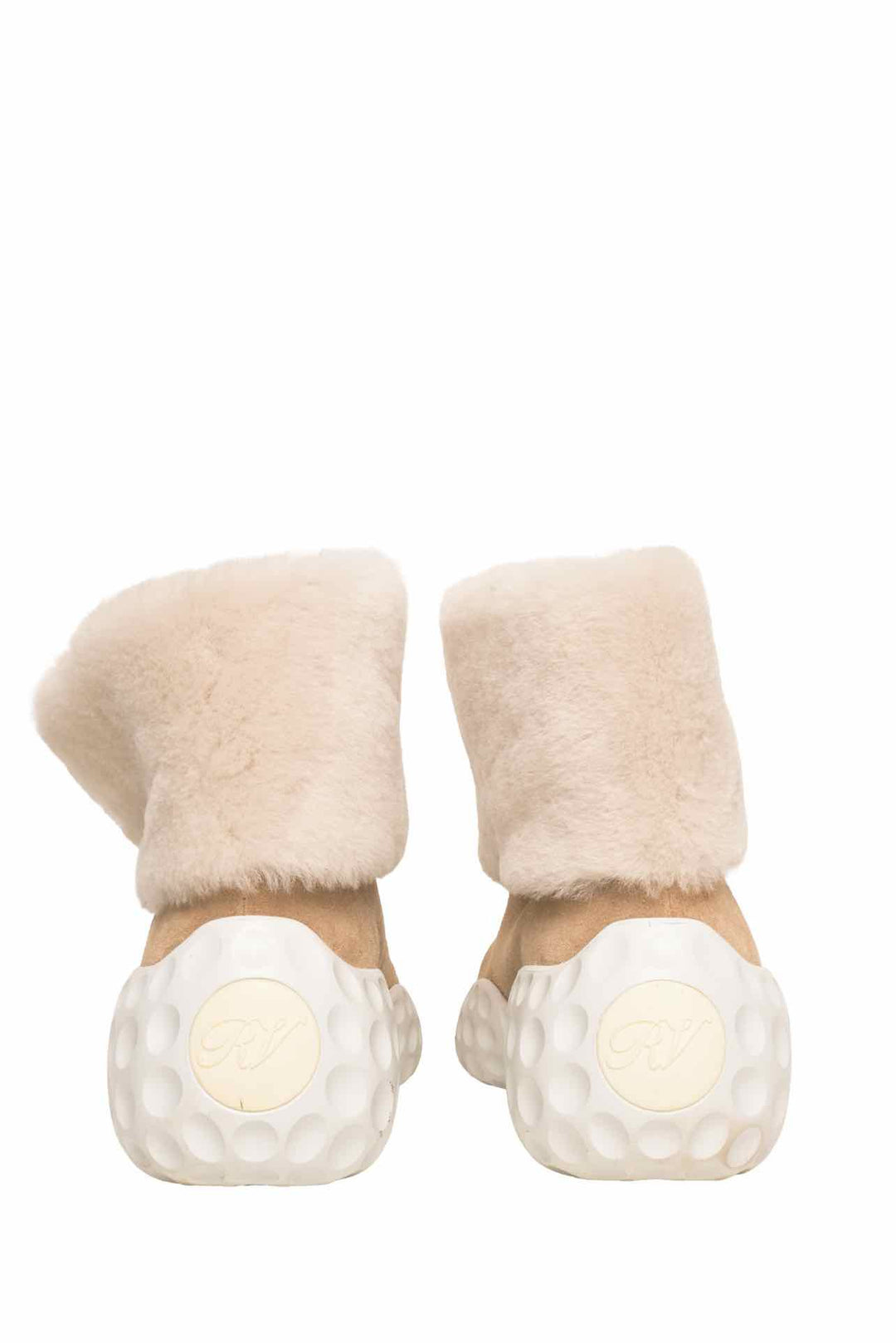 Roger Vivier Size 37 Viv' Run Suede Ankle Boots