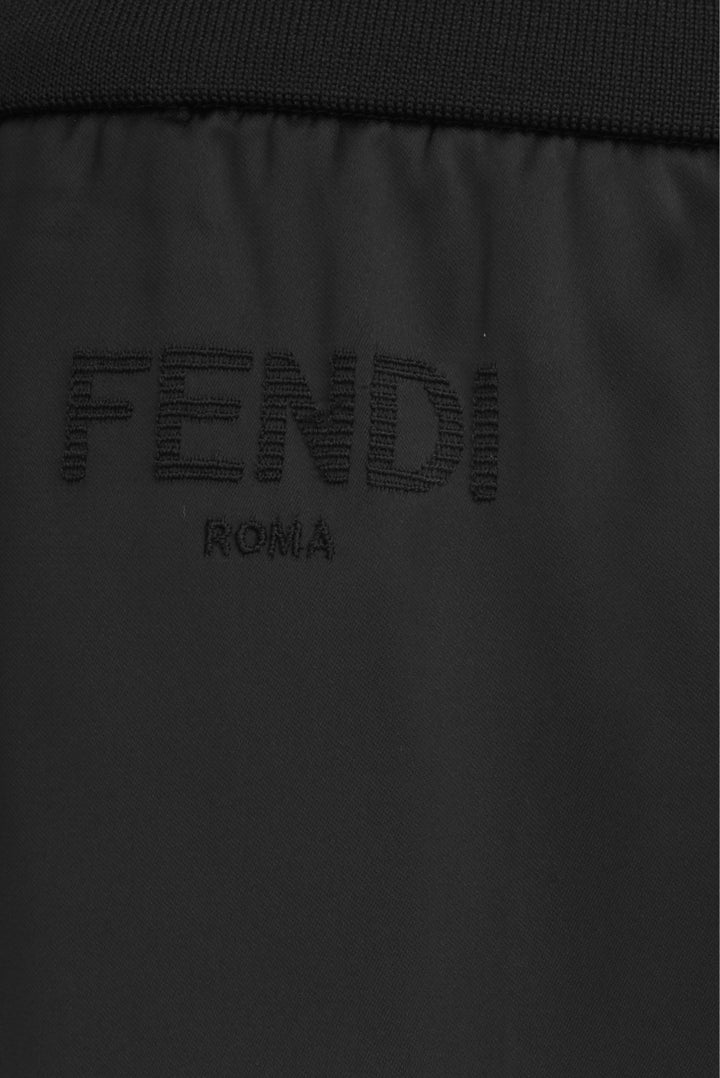Fendi Size 8 Logo Embroidered Joggers