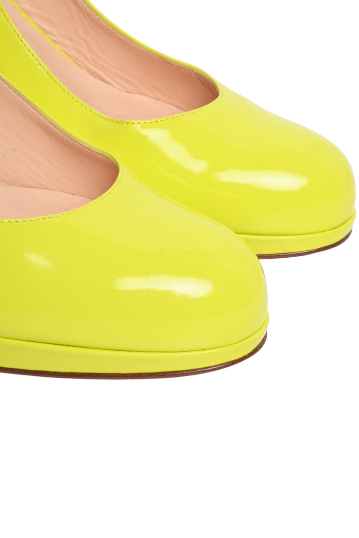 Christian Louboutin Size 41 Patent Leather Slingback Pumps