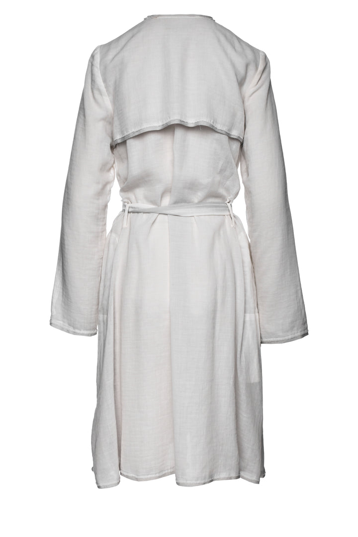 Ports Size 10 Cotton Gauze Belted Trench Coat