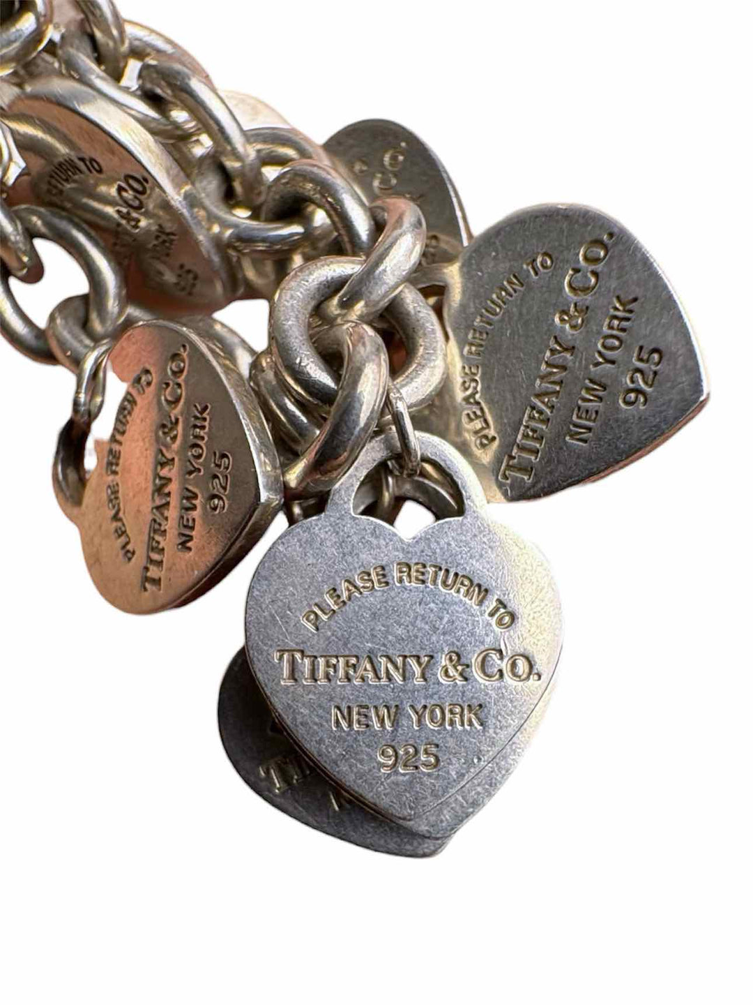 Tiffany & Co Mini Return to Tiffany Multi Heart Charm Bracelet