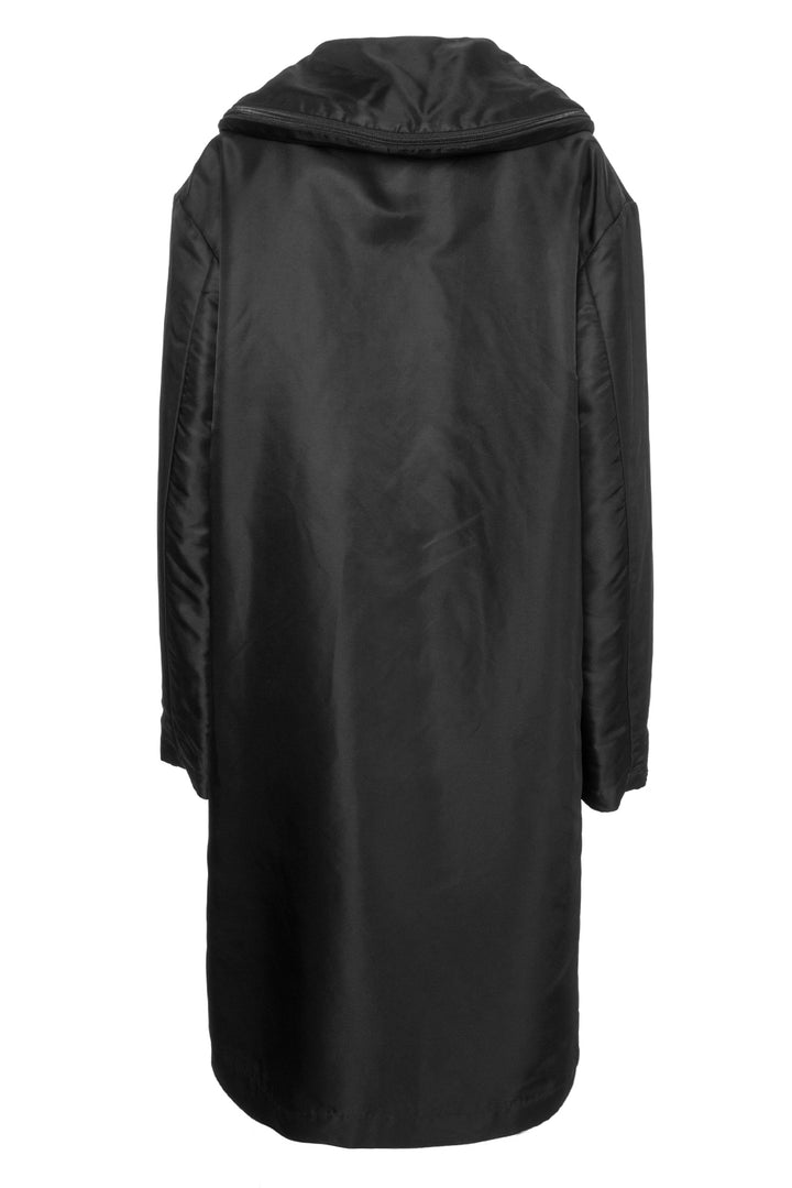 Issey Miyake Size 4 Midi Cupro Coat Coat