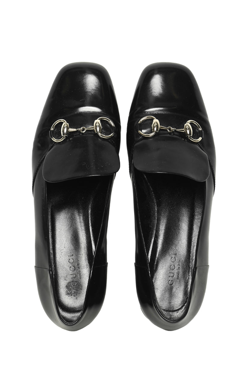 Gucci Size 38 Jordaan Horsebit Loafers