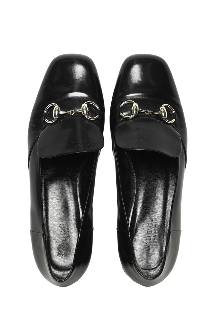 Gucci Size 38 Jordaan Horsebit Loafers